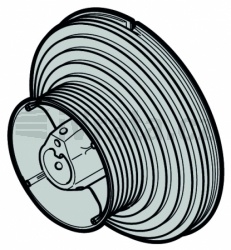 Lanový buben vel. 4, kování H, HD, HS, HU, Levý pro ocelové lano Ø 5,5 mm