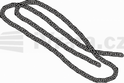 Řetěz pro nouzovou převodovku pohonů DD, S a K, délka řetězu 4000 mm