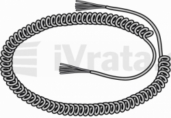 9.71 Spirálový kabel 5-žilový do 8m výšky vrat
