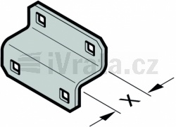Nosný držák pro konzolu, x = 33 mm