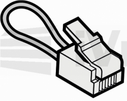 Zkratovací konektor (uzavření obvodu), barva kabelu: modrá