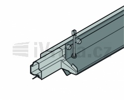 Prahový profil komplet s podlahovým těsněním a koncovkami, sekce 42mm, od 5500mm