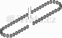 Ozubený pás (bez spojky) pro vodící kolejnice FS 3, FS 3-M, EcoStar, EcoStar Typ C, EcoStar Plus, EcoStar Plus Typ C, Liftronic 700, 800; (455 zubů)
