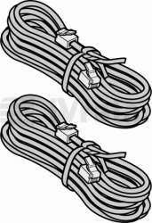 9.55 Systémová kabelová sada pro pohony FU, 2×6-žil, konektory; délka: 5000mm