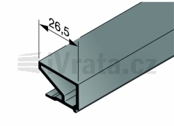 Zasklívací lišta NKS 6, plastová, tloušťka výplně 6 mm, polykarbonátová tabule